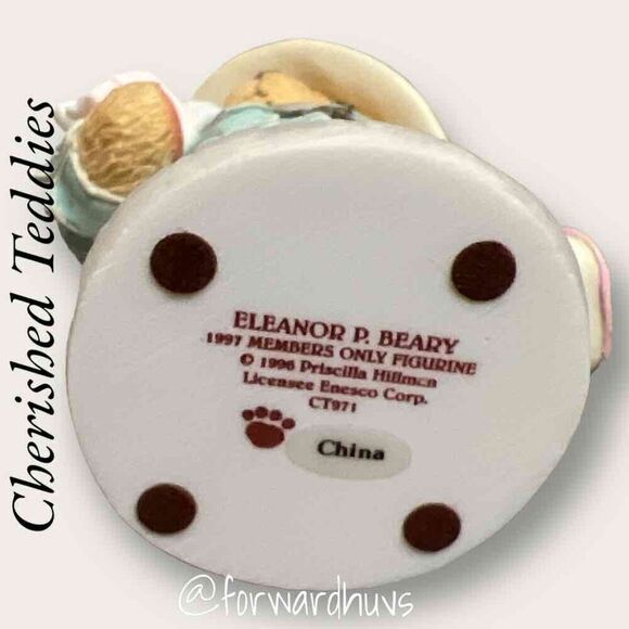 Bundle Sale 3 for $15 | Cherished Teddies Club Figurine “Eleanor P. Beary” #CT97 - Picture 6 of 9
